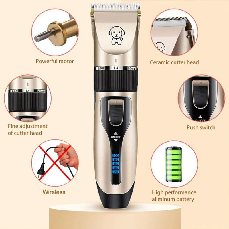 Cordless Electric Pet Clippers