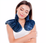 Therapeutic Weighted Hot or Cold Neck Wrap (Blue)